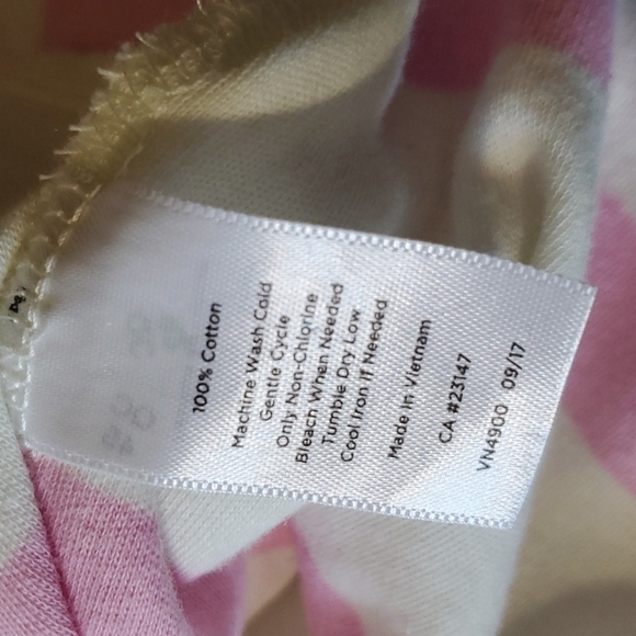 Talbots Stripe Top w/Button Detail SZ MD - Picture 6 of 6